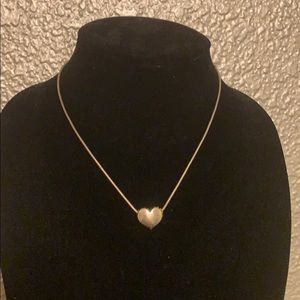 Lagos Caviar sterling silver heart necklace 16”